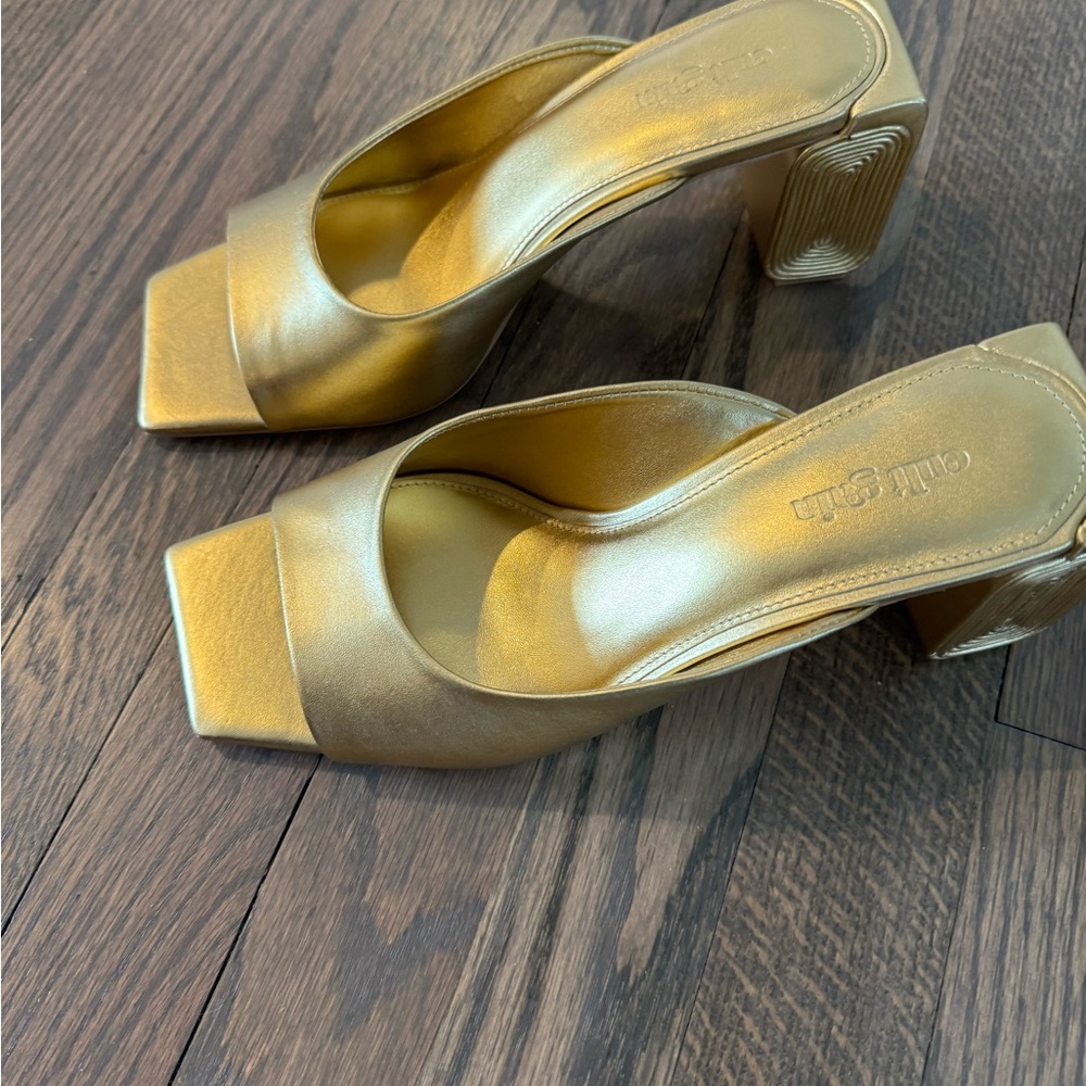 Cult Gaia gold sandals